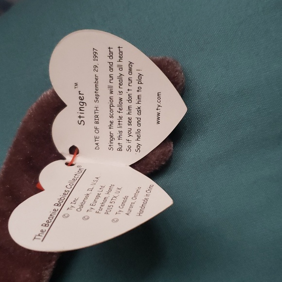 Retired, Vintage,  Stinger, ty Beanie Baby - Picture 5 of 6